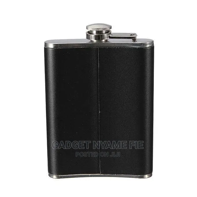 8oz Leather Stainles Steel Travel Hip Flask