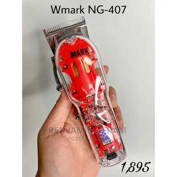 Rechargeable Transparent Cordless Barbering Machine