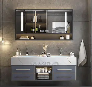 Double Under Mount Cabinet With Led Mirror