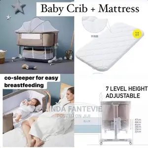 Baby Bedside Co Sleeper With Matresd