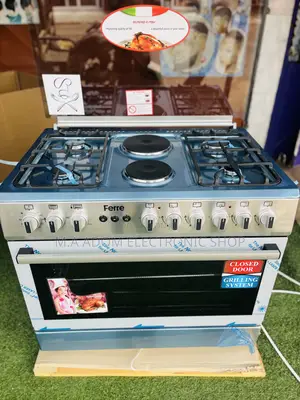 60x60 Large Size 6 Burner 2 Electric 4 Gas Oven Grill
