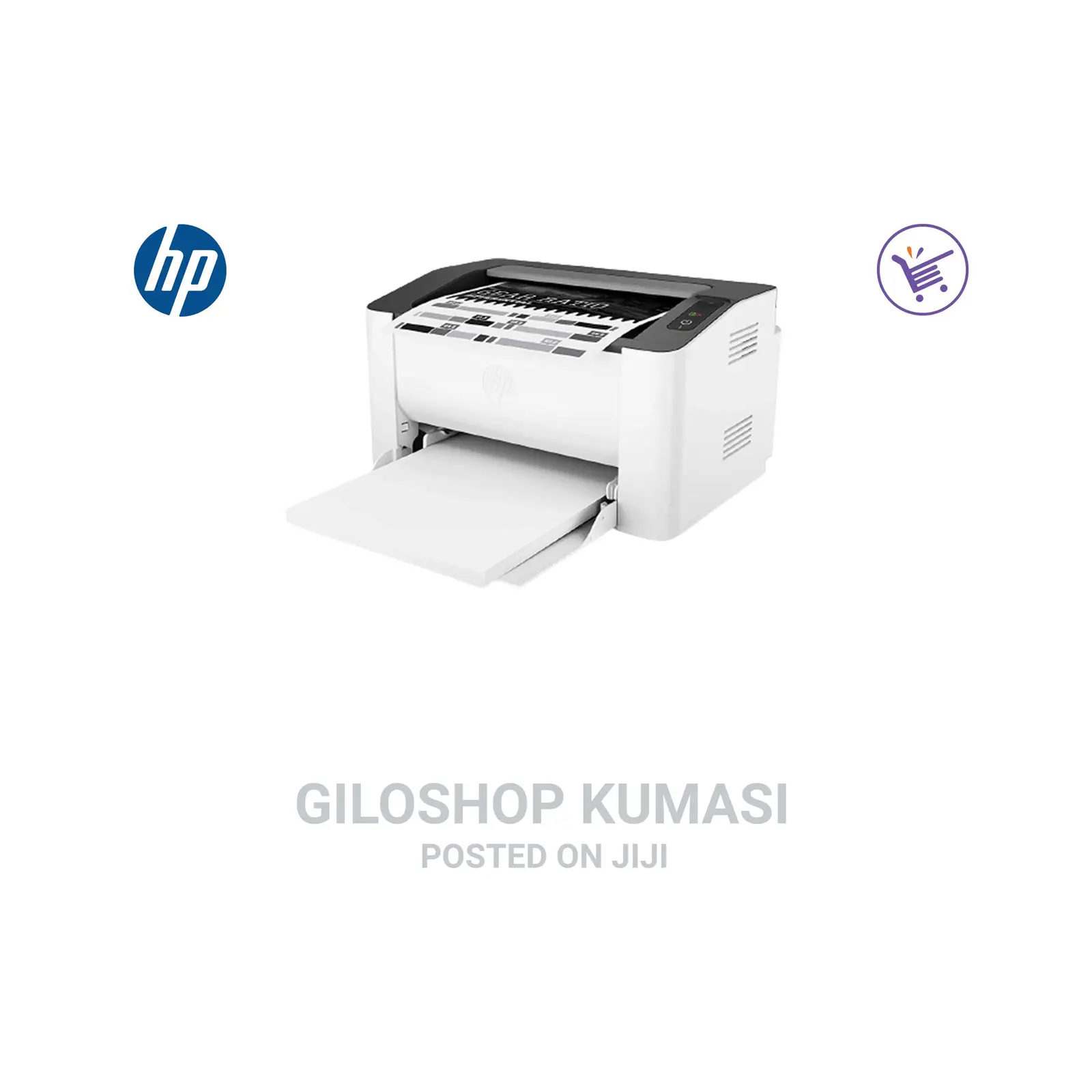 Hp Laser Pro 107w Wireless Printer ,White