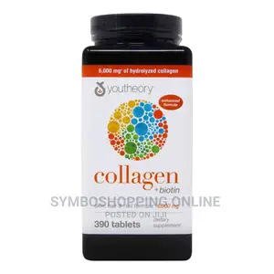 Youtheory Collagen Plus Biotin 6,000mg – 390 Tablets
