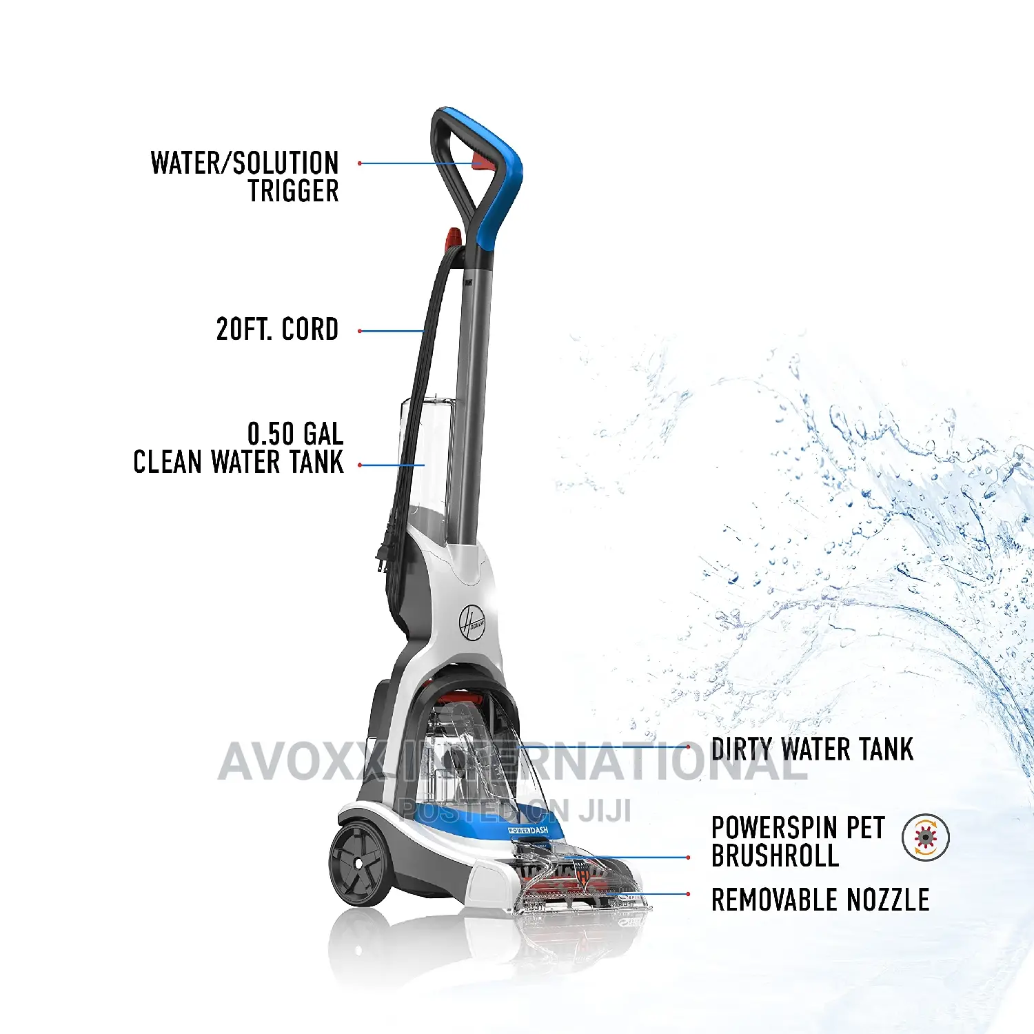 Hoover Powerdash Compact Carpet Cleaner,FH50700/750