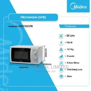 Midea 20 Ltrs Solo Microwave (MM720C2GS-B)