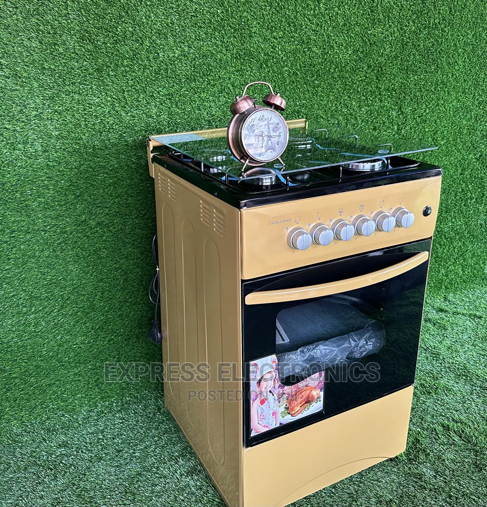 Classic Golden 4burner Gas Volcano 50+50 With Oven