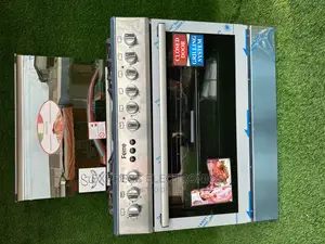 Inox Gray Ferre 5burner Gas Stove Cooker Oven Grill