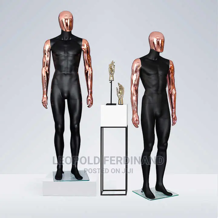 Rose Gold Black Male Mannequins