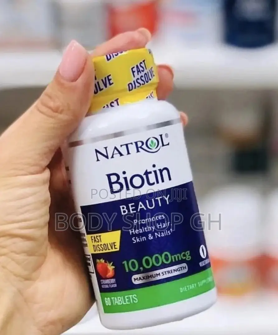 Natrol Biotin- Strawberry Flavor (10,000 McG)