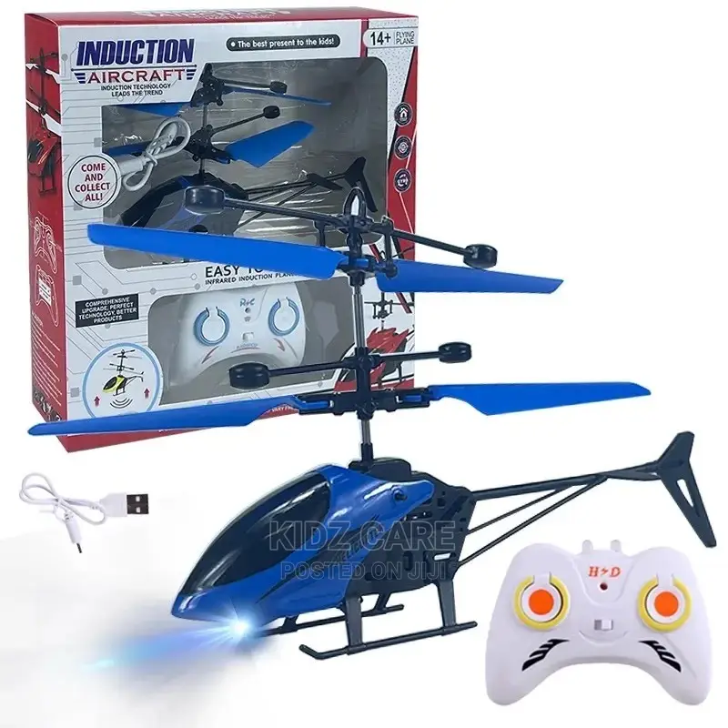 Flying Helicopter With a Remote