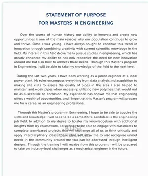 Statement of Purpose / Letter of Explanation Writing Service