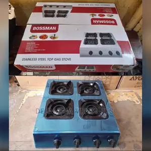 Bossman Stainless Steel Top 4 Burner Auto Ignition Gas Stove