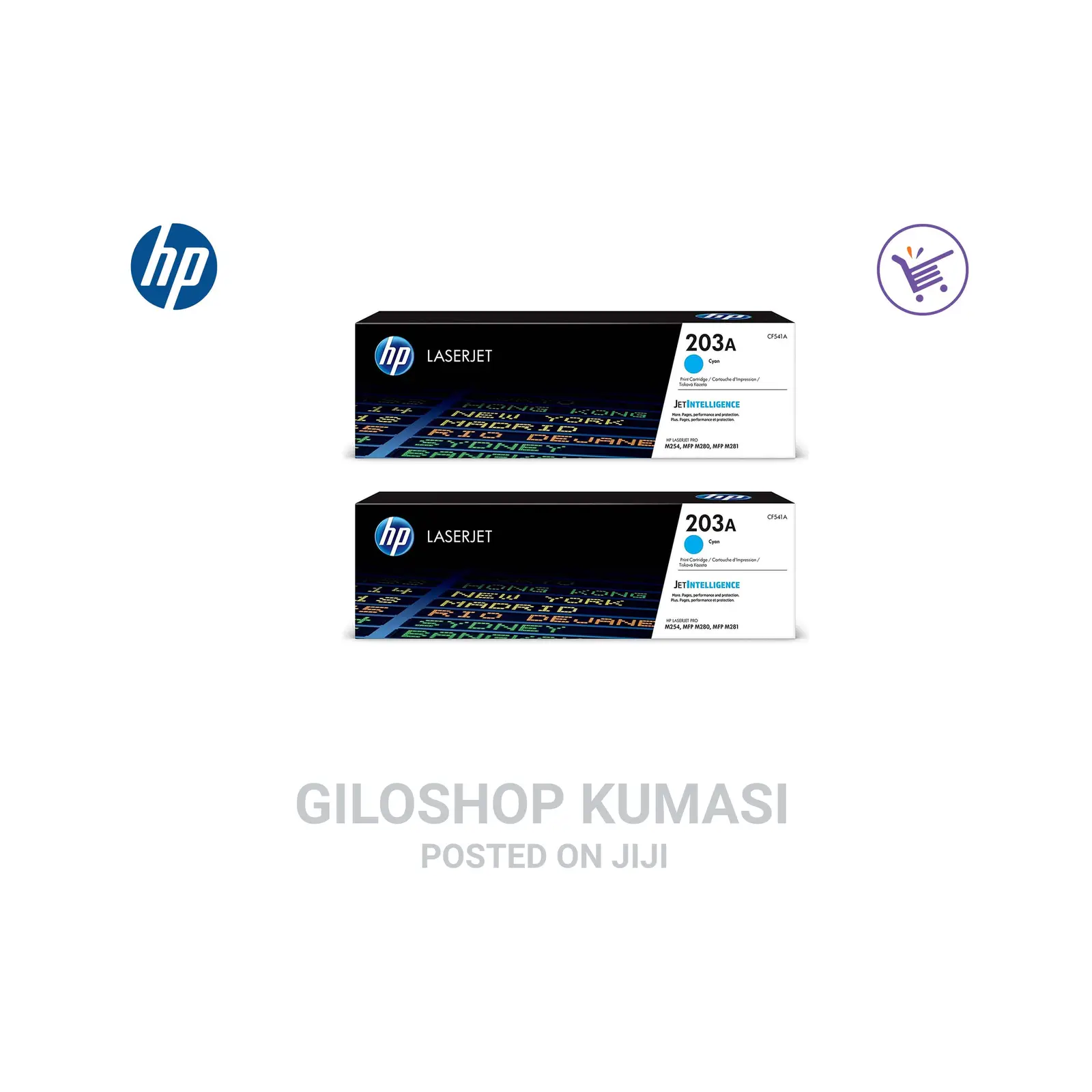 HP CF541A 203A Laserjet Toner Cartridge - Cyan