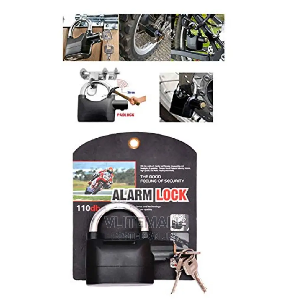 High Security Alarm Padlock 110dba