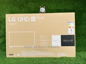 Narrow Bezel Vivid Clear Contrast LG UHD 50”UQ75003+Dstv