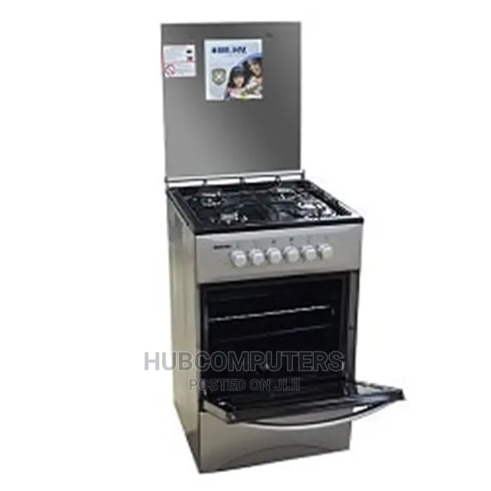Bgc5540if-S Bruhm Gas Cooker 50x50cm 4burner Silver