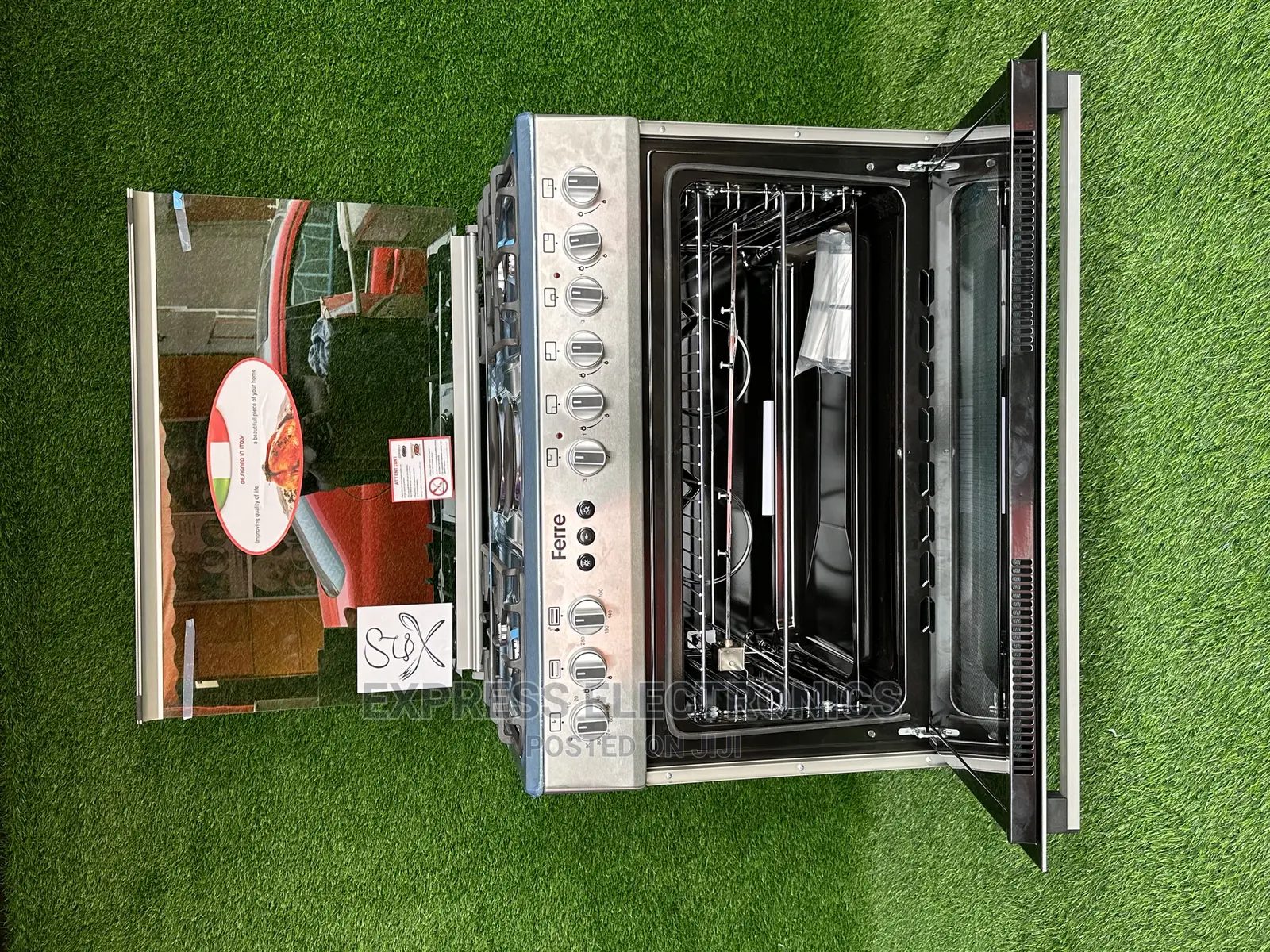 Grill Oven Lamp Rotisserie 60x90 (6B) 4* 2 Inox Ferre