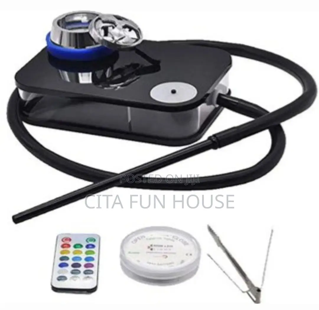 LED Light Shisha Box With Acrylic Hookah