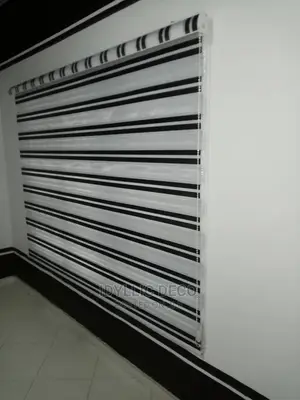 Gigantic Zebra Curtain Blinds for Shops, Hotels Etc
