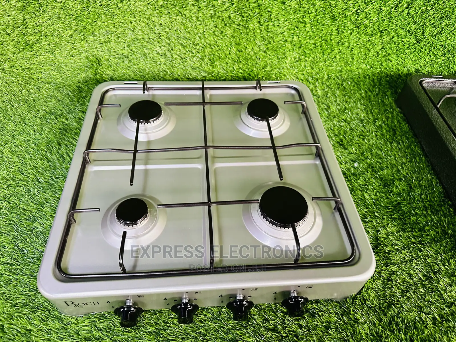 Table Cooker Top Stove Volcano 4BURNER Grey Gas Furnace