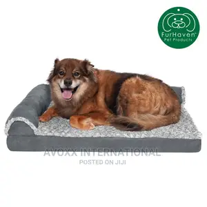 Deluxe Chaise Faux Fur Suede Lounge Pet Bed/Dogs Cats