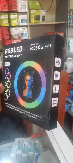 10 Inches Rgb Ring Light (15 Colour) With Stand