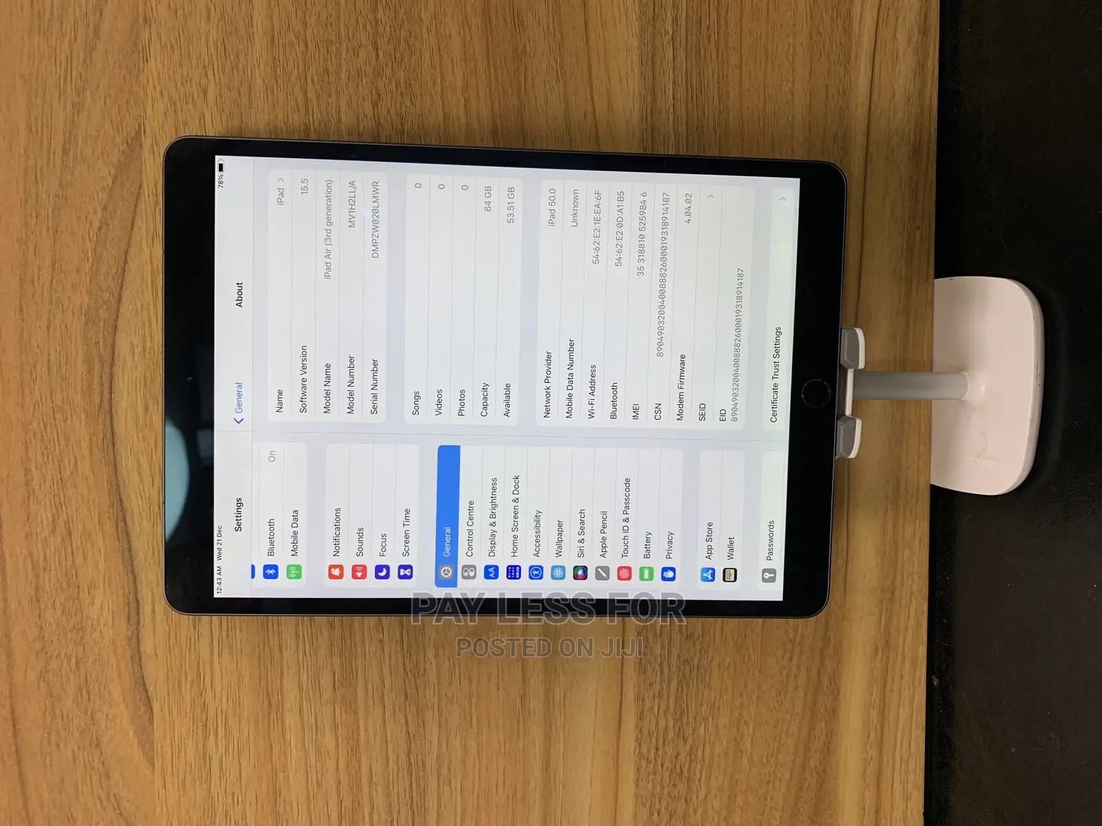 Apple iPad 3 Wi-Fi + Cellular 64 GB Gray