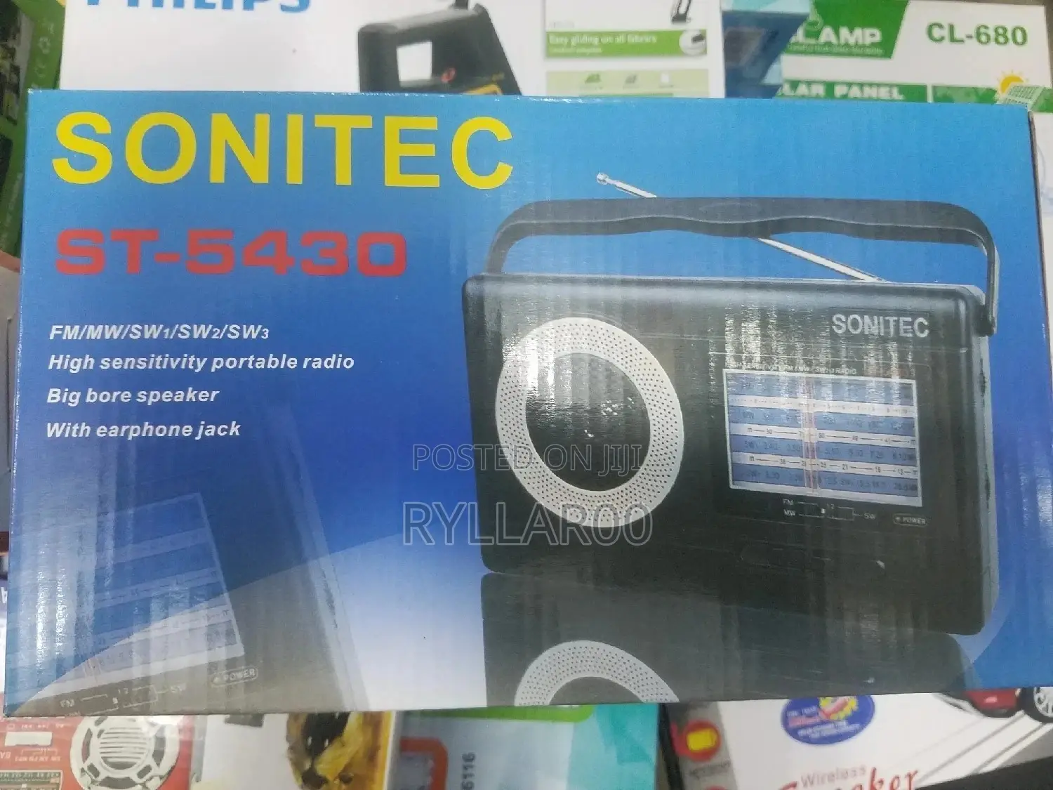 Battery and Electric Radio Sonitec