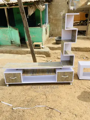 Wooden Tv Stand With Shelves