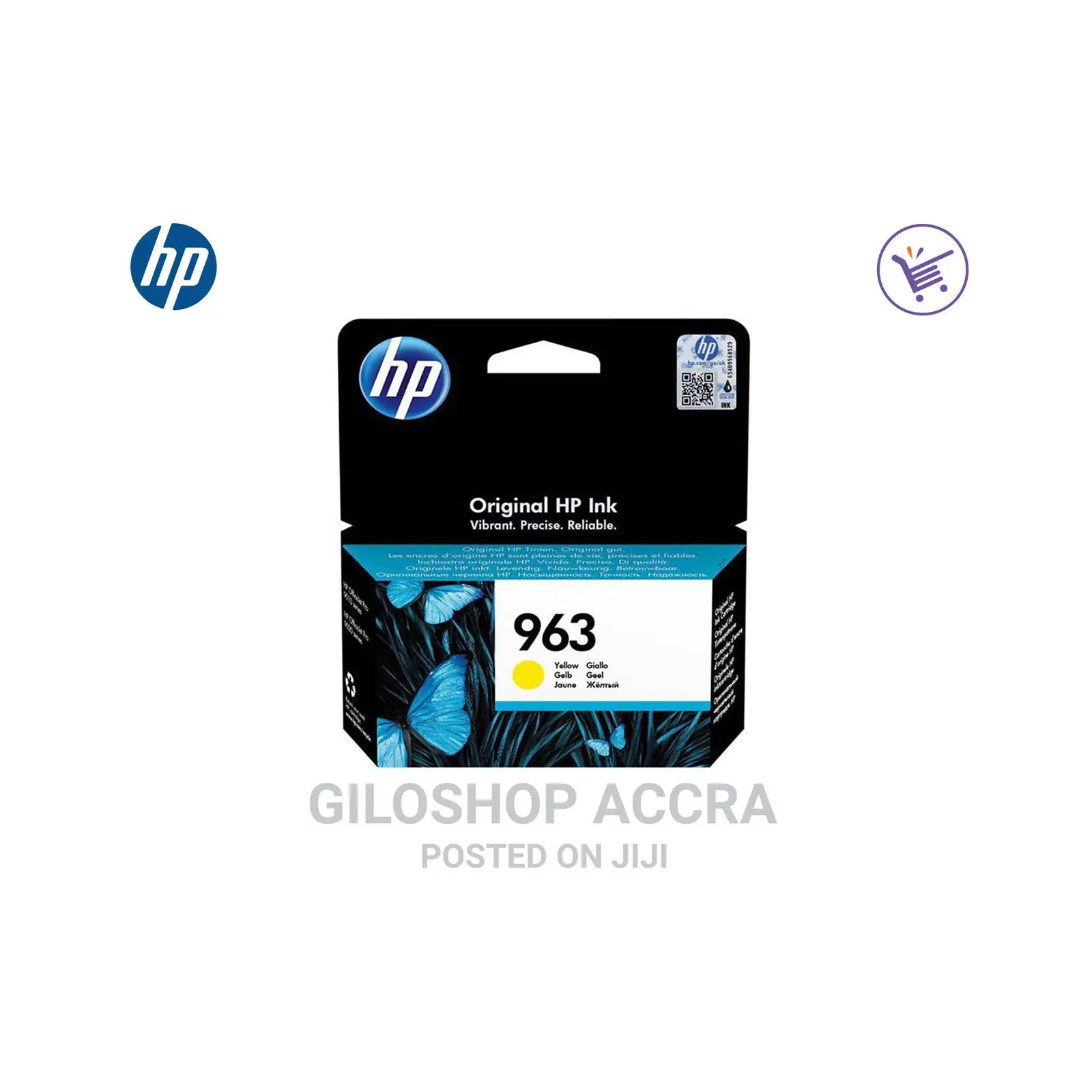 Hp 963 Yellow Original Ink Cartridge 3ja25ae