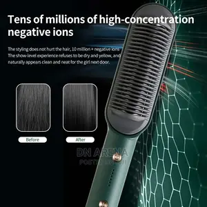 2 in 1 Hot Hair Straightener Brush Comb