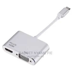 Type C HDMI Converter Support USB-C to VGA Port Adapter Hub
