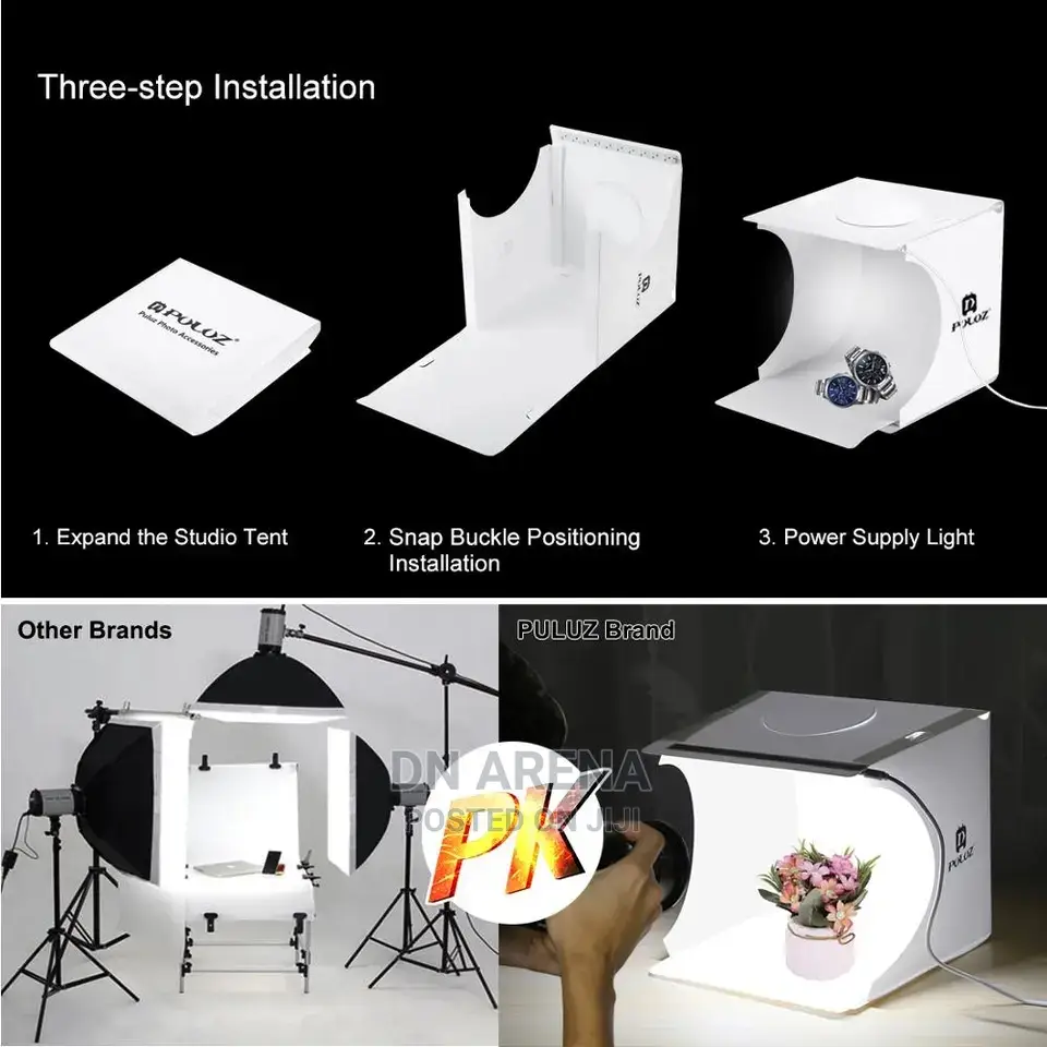 PULUZ Photo Studio Box With Led Lights 30cm