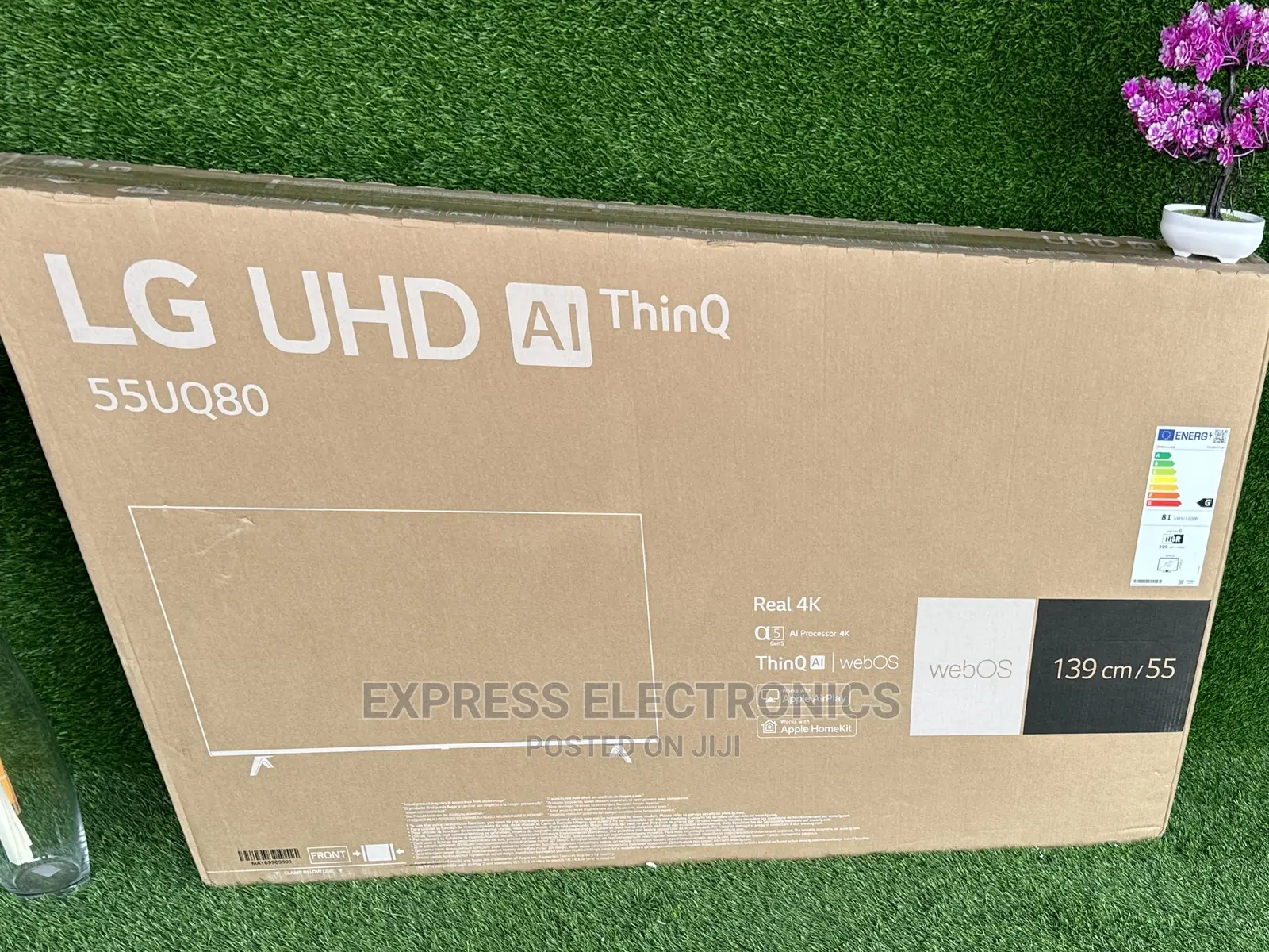UHD Smart LG 55UP80003 Wide Realistic Shade Tv Sleek