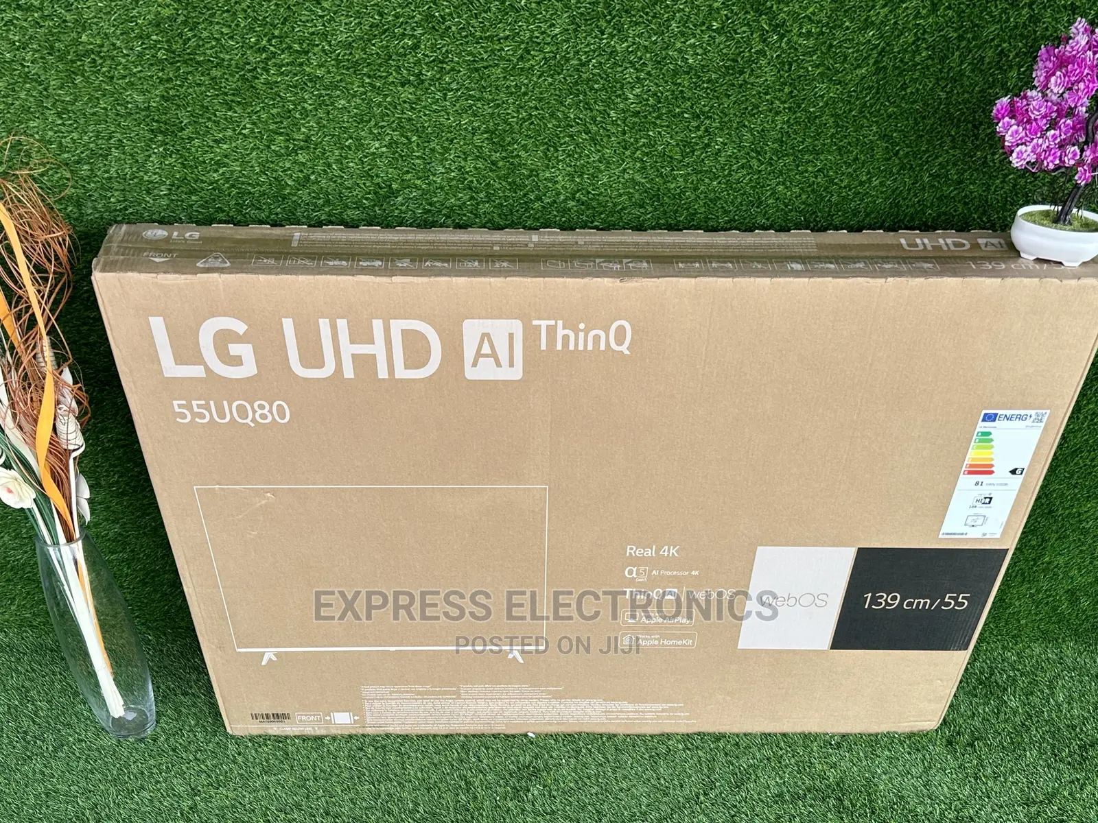 UHD Smart LG 55UP80003 Wide Realistic Shade Tv Sleek