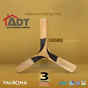Valbona Desire Ceiling Fan- Topaz Metallic