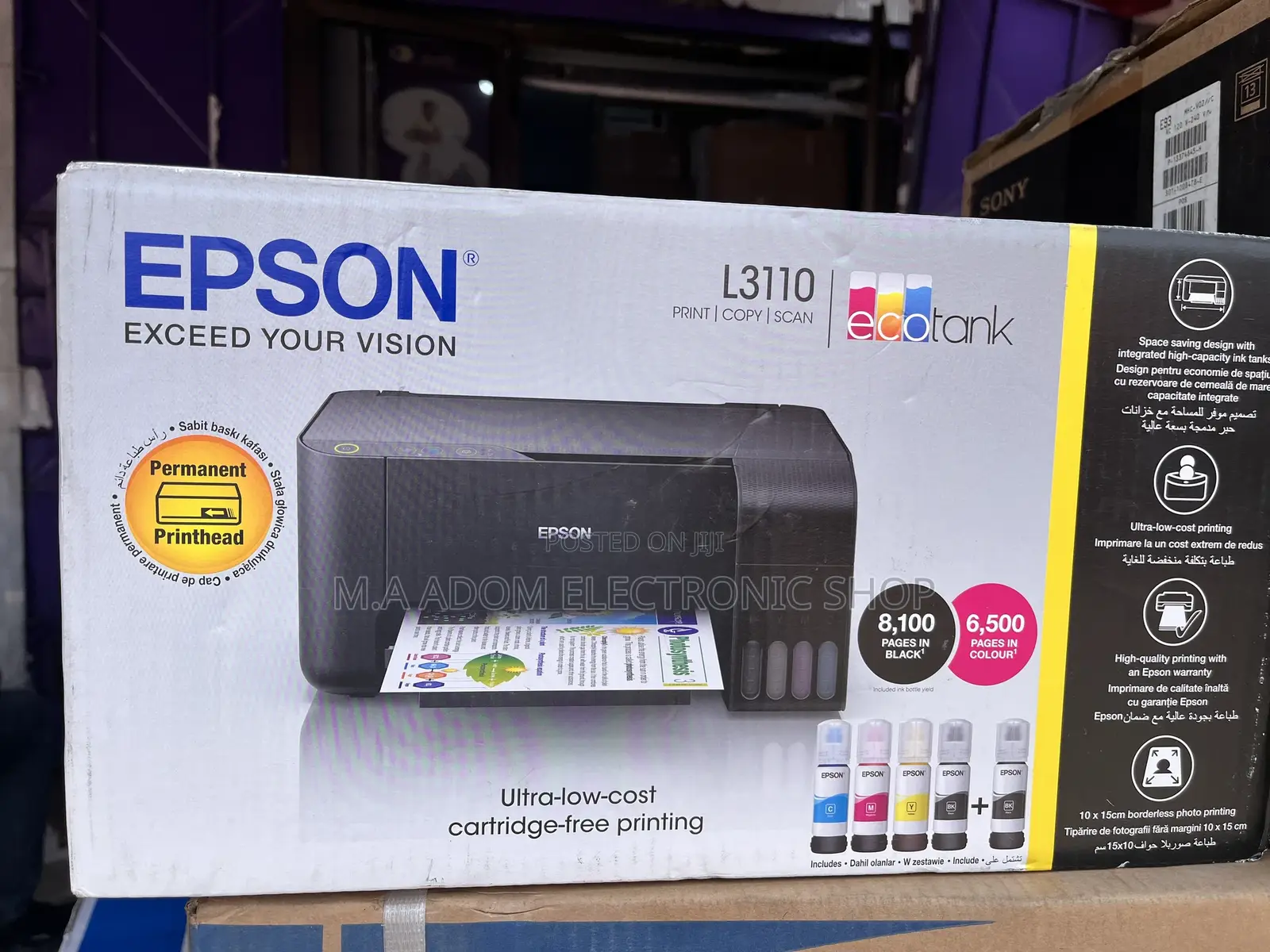 Epson L3110 (Copy Print Scan) Multi Functional Printer