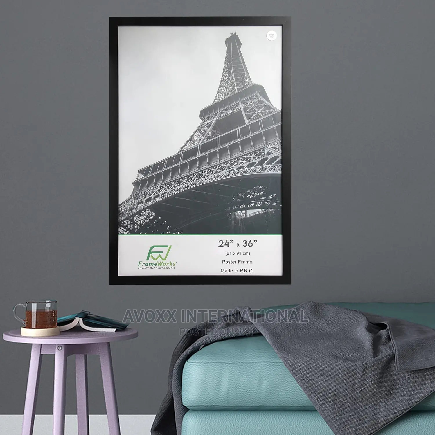 Frameworks 24” X 36”2-Pack Black Back-Loading Wooden Poster