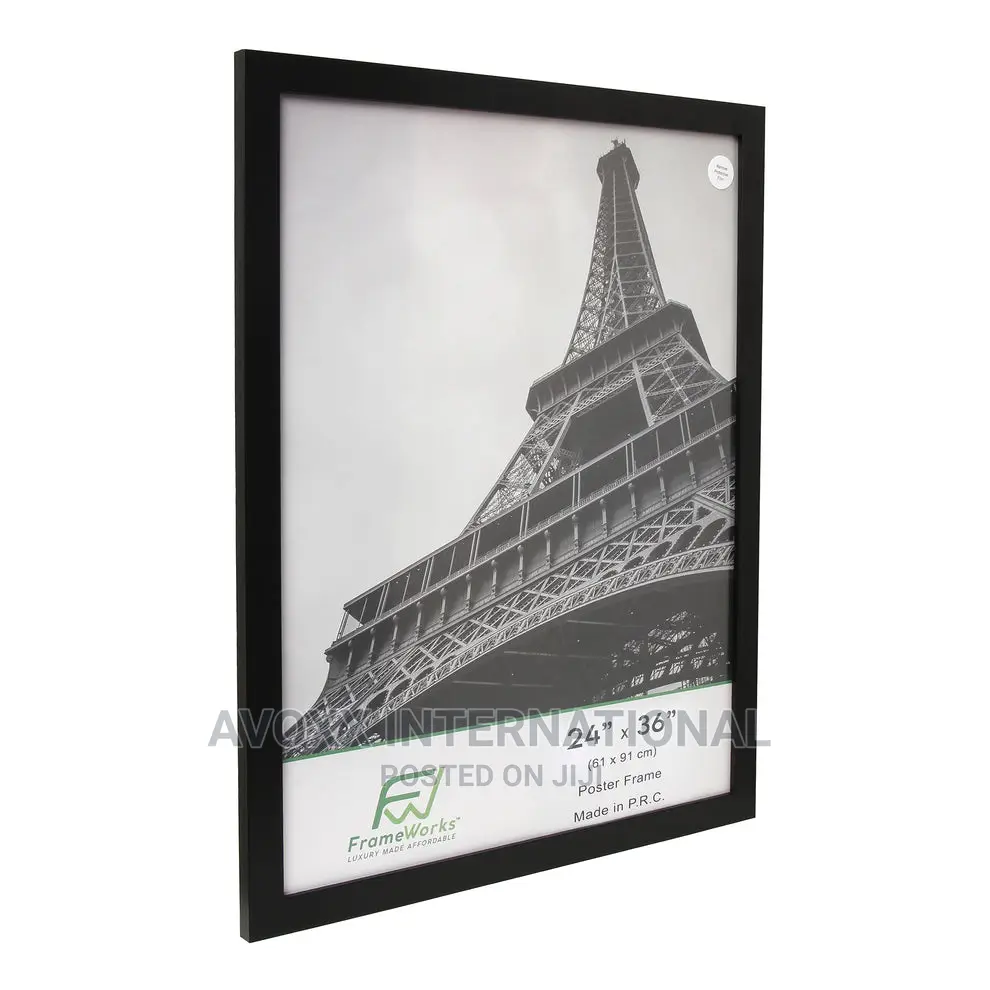Frameworks 24” X 36”2-Pack Black Back-Loading Wooden Poster