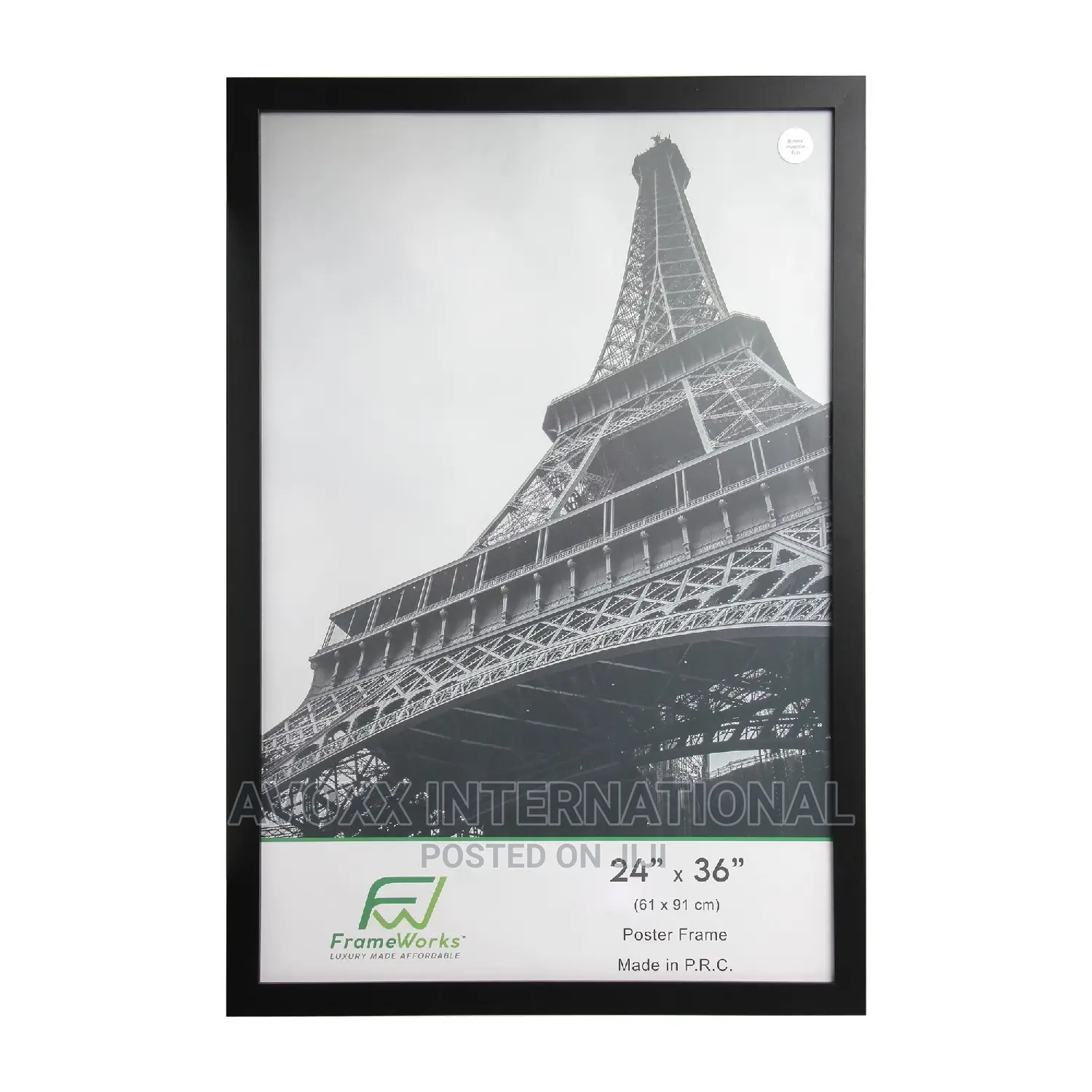 Frameworks 24” X 36”2-Pack Black Back-Loading Wooden Poster
