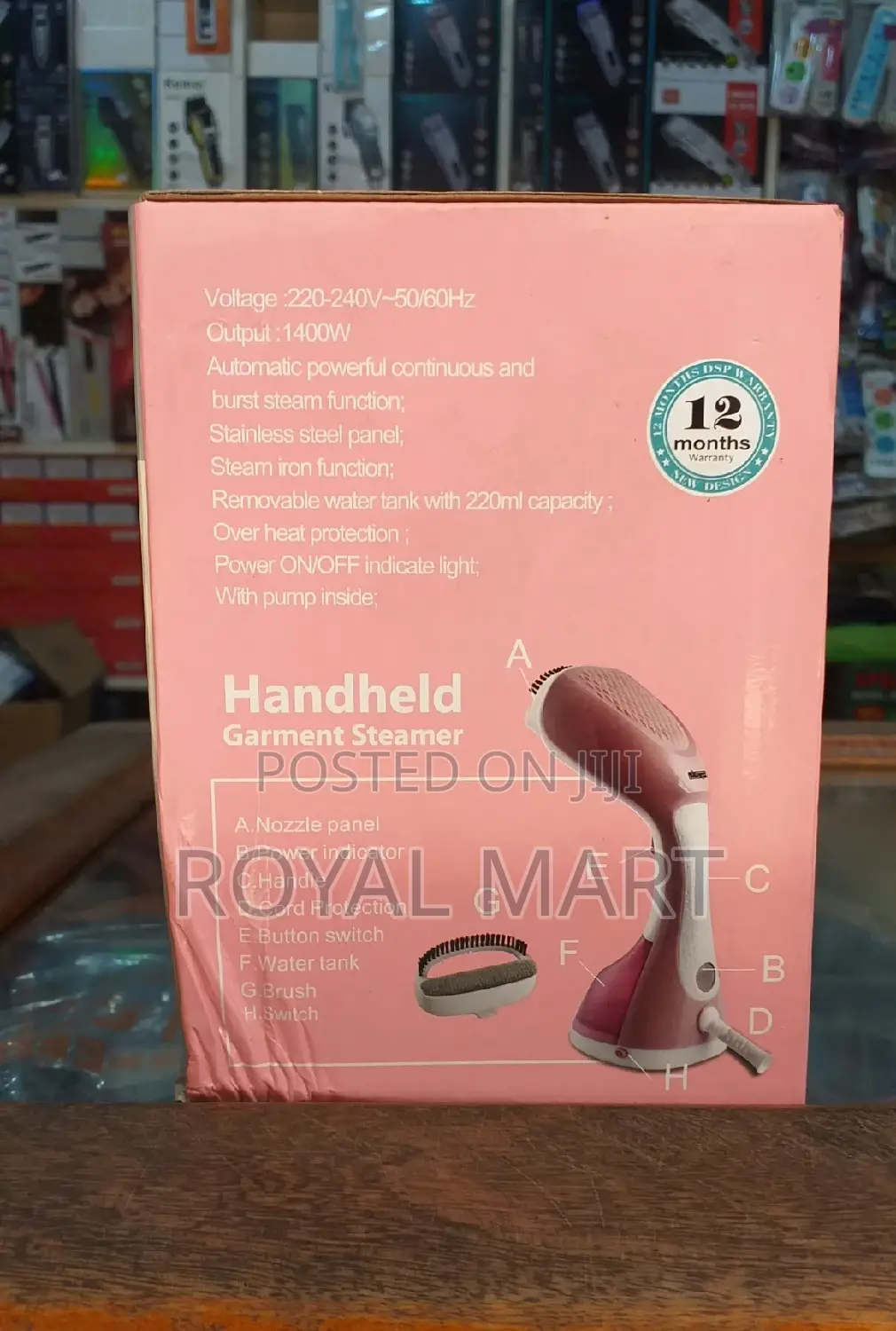 Hand Held Garment Steamer