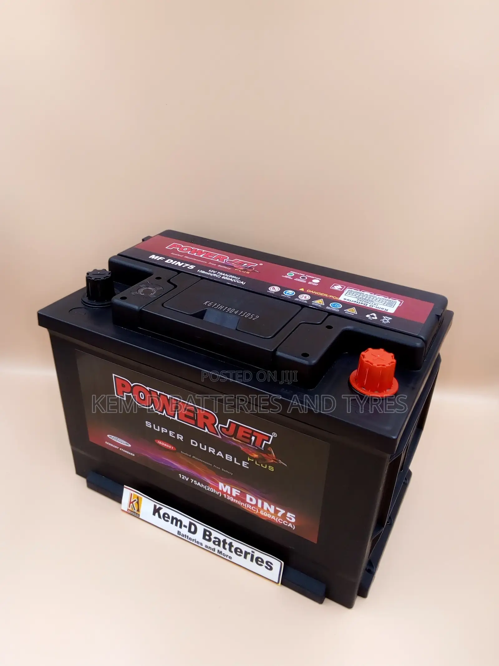 15 Plates Pj Car Battery + Free Instant Delivery