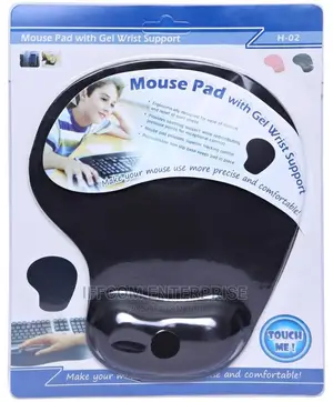Mouse Pad With Gel Wrist Support