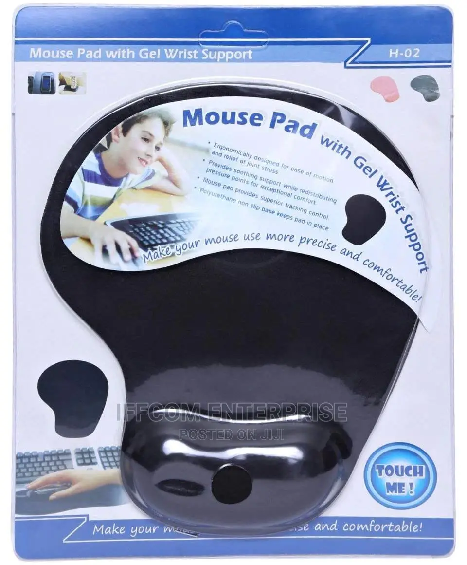Mouse Pad With Gel Wrist Support