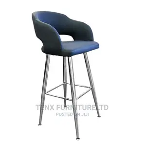 Bar Stool With Chromed Leg (Orchid)