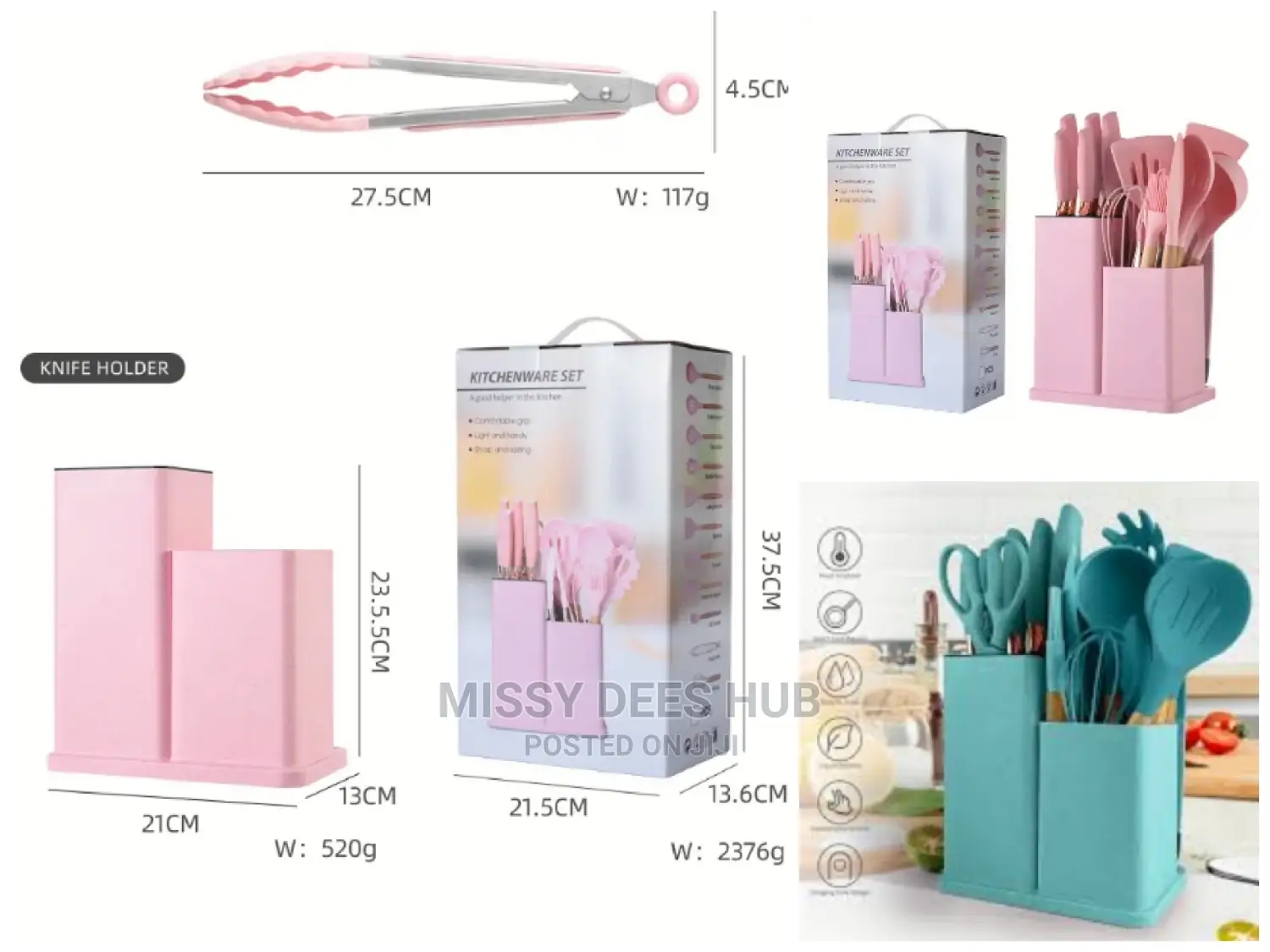 19pcs Silicone Kitchen Set