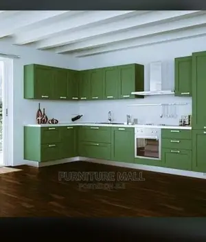 Lemon Green Kitchen Cabinet Available on Oder 
