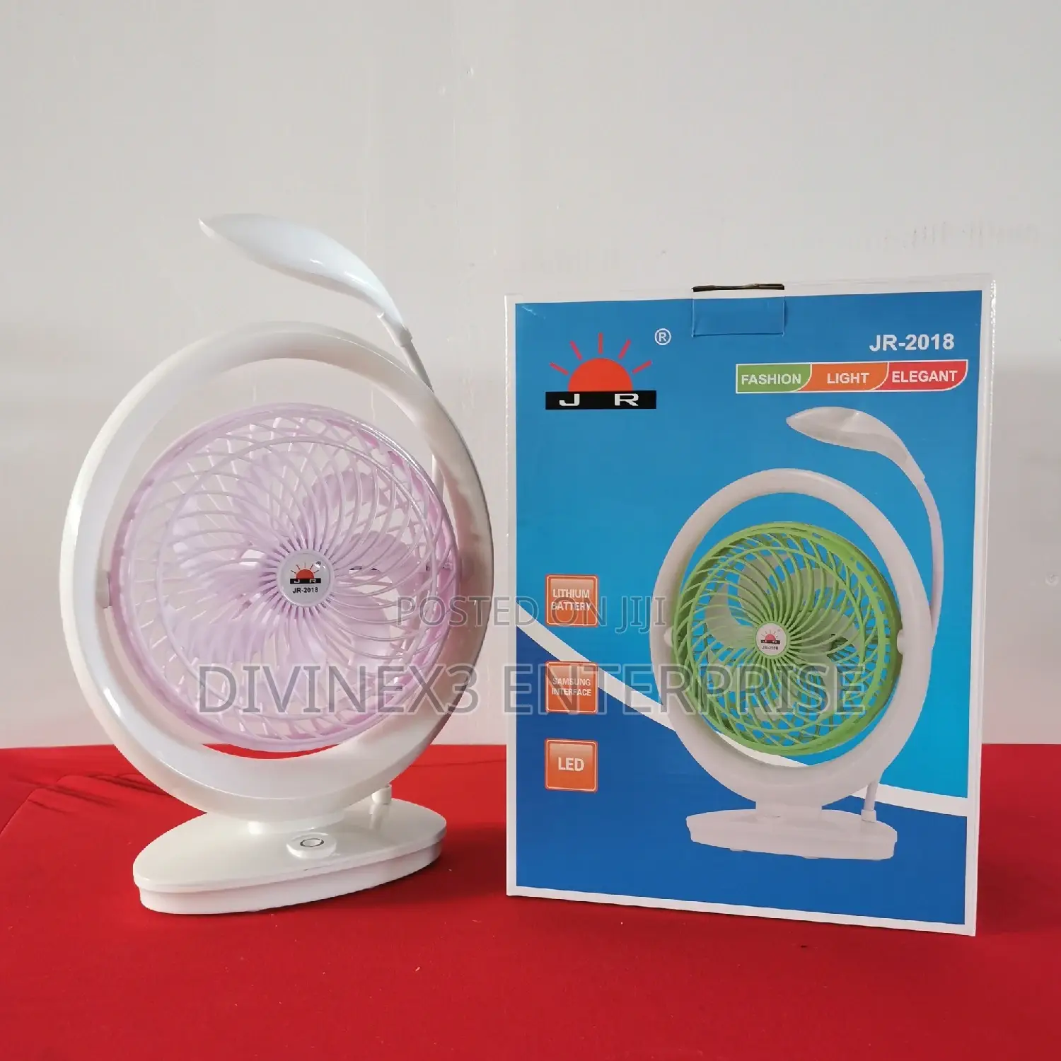 Rechargeable Fan With Light