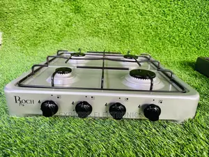 Grey Volcano 4BURNER Tabletop Cooker Black Knobs