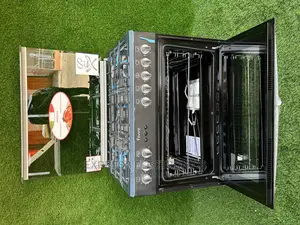 Turbo Fan Inox 5burner Stove Oven Grill Cooker Ferre